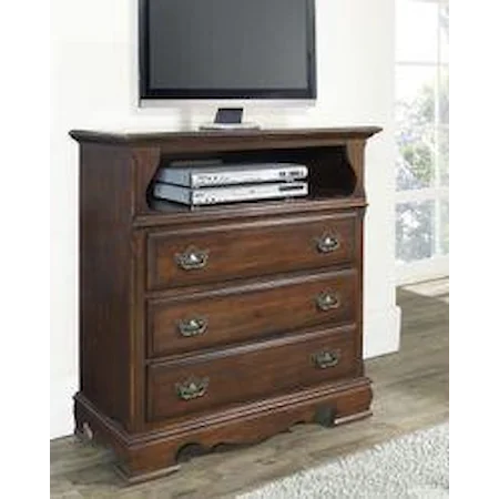 Entertainment Console w/ Open Shelf & 3 Drawers